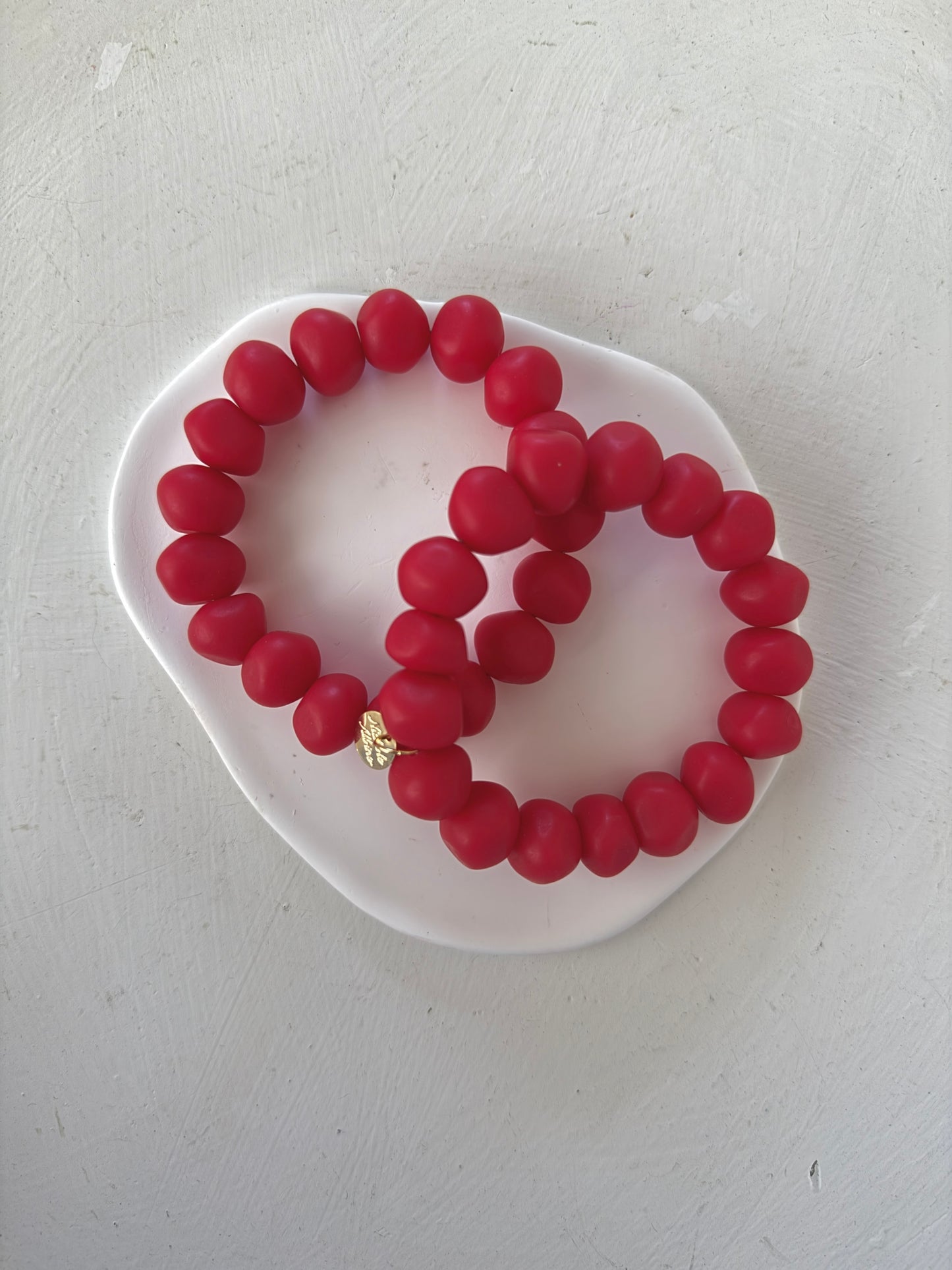 Pulseras Bali en Resina Tibetana. Set de dos.