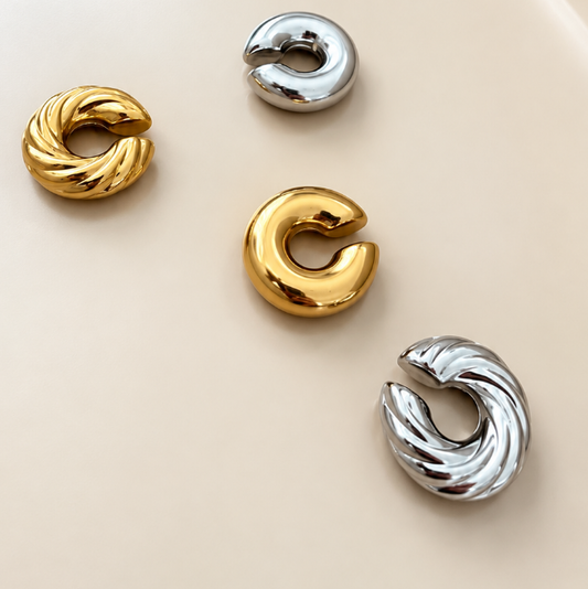 Ear Cuffs Statement - Gold & Silver