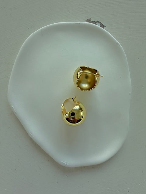 Aretes oro laminado
